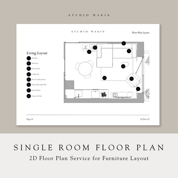 Bedroom Furniture Placement Plans Etsy