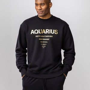 The Astrology Crewneck in Aquarius