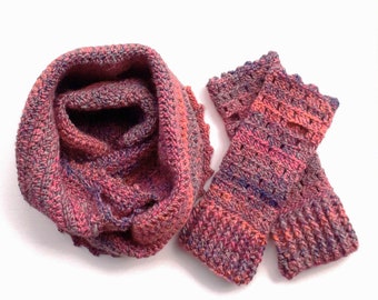 Snood double et Mitaines