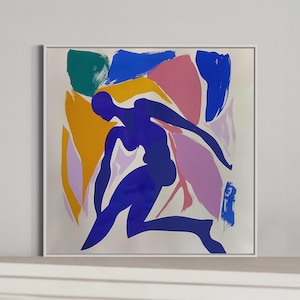 Dynamic Dance Movement Art Print - Bold and Colorful Abstract Design, Modern Minimalist Wall Art for Fauvist Home Decor, Digital Download