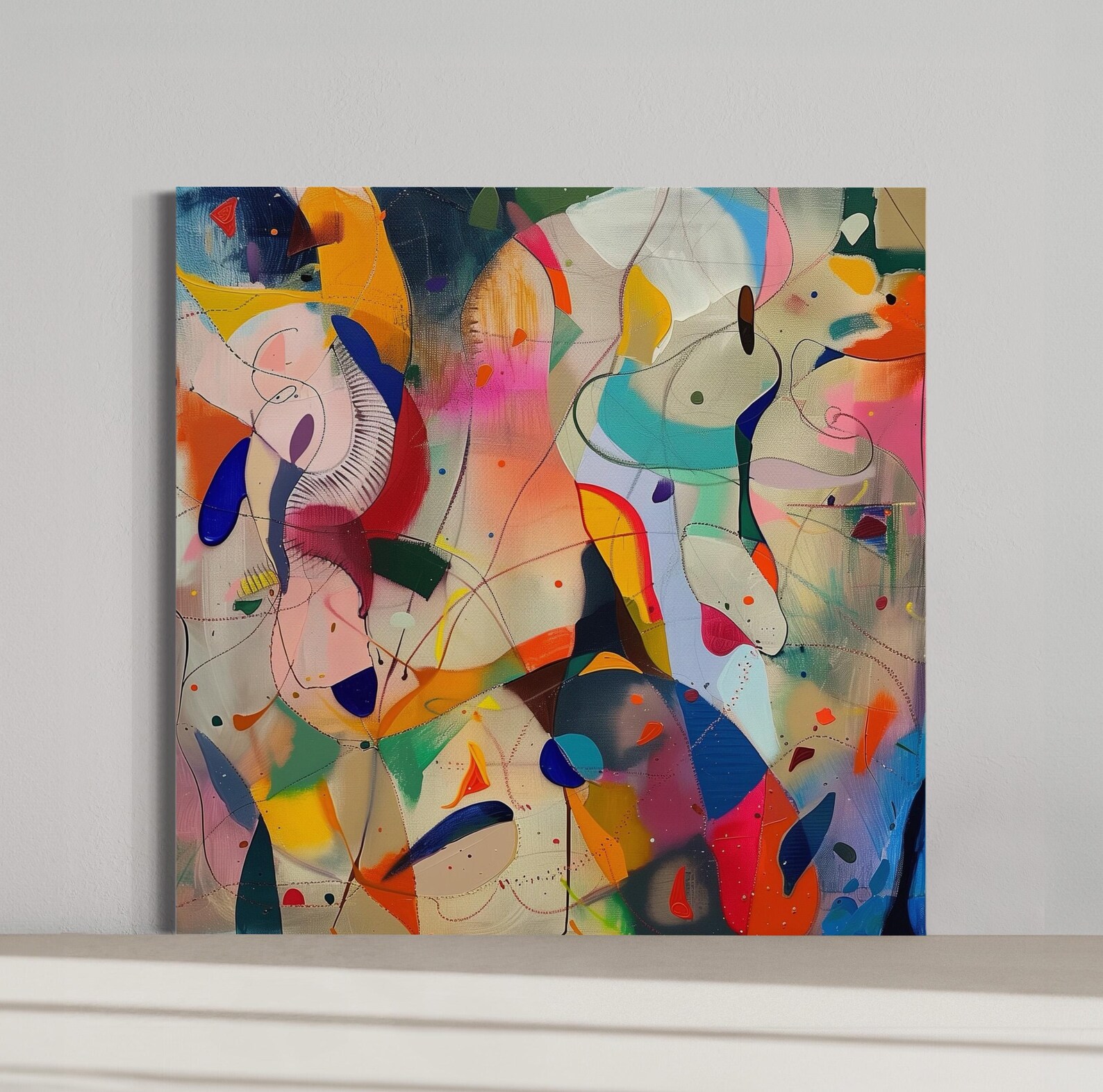 Abstract Expressionist Art Download | Original Classic Square Modern ...