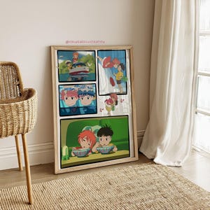 Ponyo Nursery Art Print | Studio Ghibli Fan Art