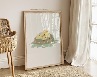 Spirited Away Duck | Ducklings Print | Minimal Anime Art