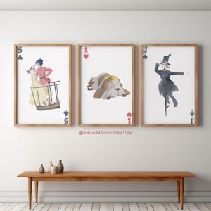 Howl's Moving Castle Print Set | Studio Ghibli Anime Wall Art image 4