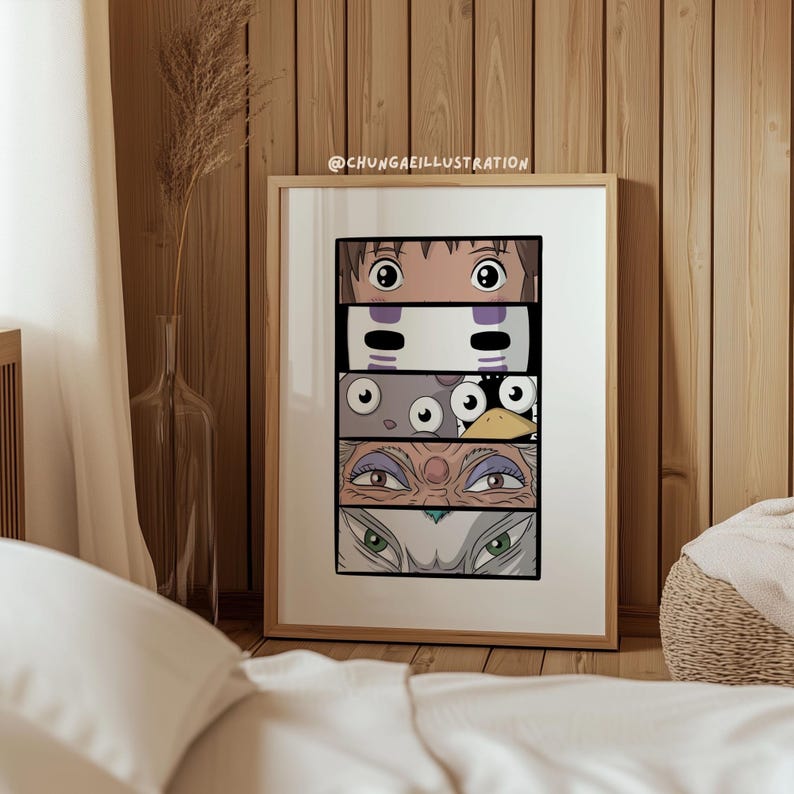 Spirited Away Print | Ghibli Anime Poster | Chihiro Fan Art image 2