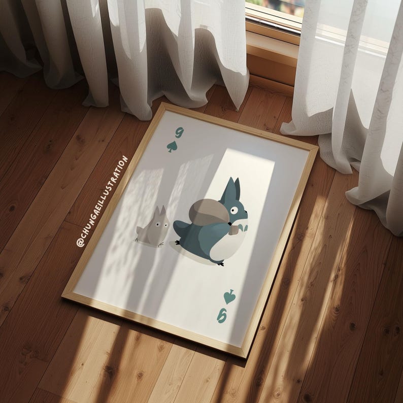 トトロのアートプリント｜スタジオジブリのアニメインテリア 画像 4