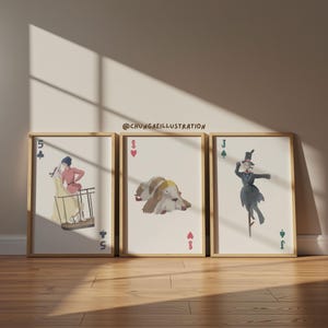 Howl's Moving Castle Print Set | Studio Ghibli Anime Wall Art image 2