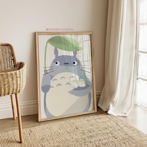 となりのトトロ スタジオジブリ プリント | 日本のアニメ ウォール
