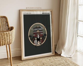 Spirited Away Bathhouse Wall Art – Studio Ghibli Printable Poster