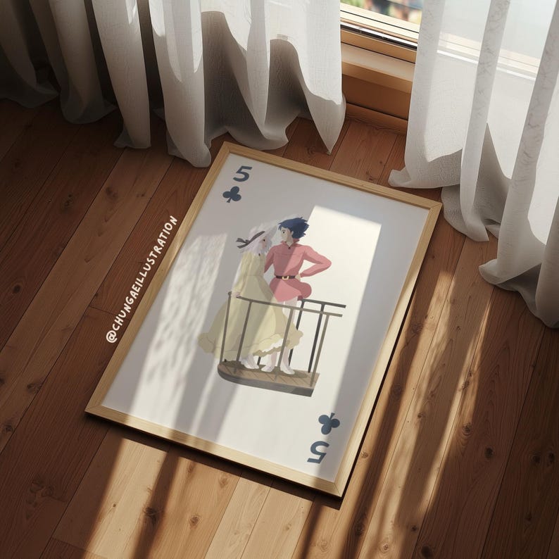 Howl's Moving Castle Print Set | Studio Ghibli Anime Wall Art image 5