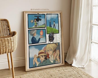 Howl's Moving Castle Print | Studio Ghibli Anime Art