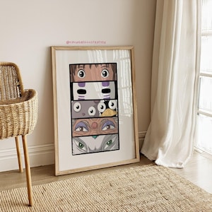 Spirited Away Print | Ghibli Anime Poster | Chihiro Fan Art