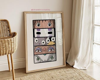 Stampa di Spirited Away / Poster anime Ghibli / Fan art di Chihiro