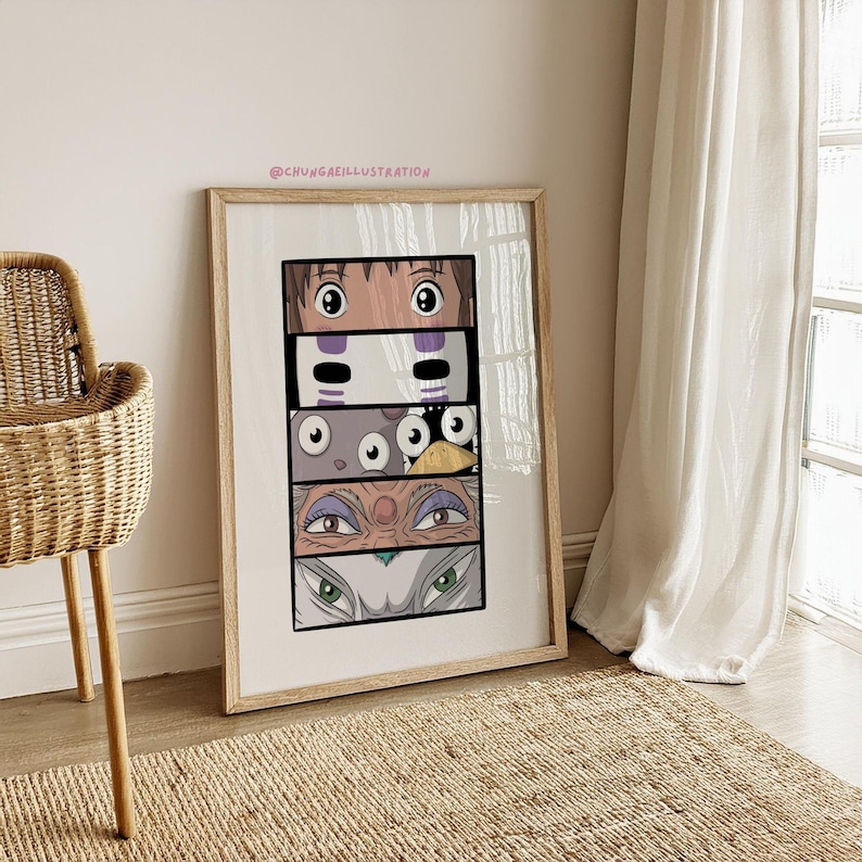 Spirited Away Print | Ghibli Anime Poster | Chihiro Fan Art image 1