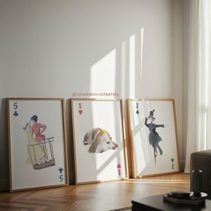 Howl's Moving Castle Print Set | Studio Ghibli Anime Wall Art image 1