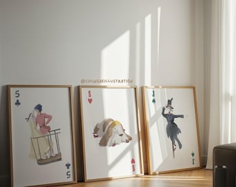 Howl's Moving Castle Print Set | Studio Ghibli Anime Wall Art