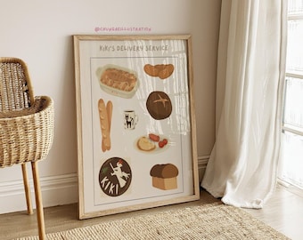 Kiki's Delivery Service Print | Ghibli Anime Poster | Witch Room Decor
