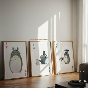 となりのトトロ スタジオジブリ プリント | 日本のアニメ ウォール