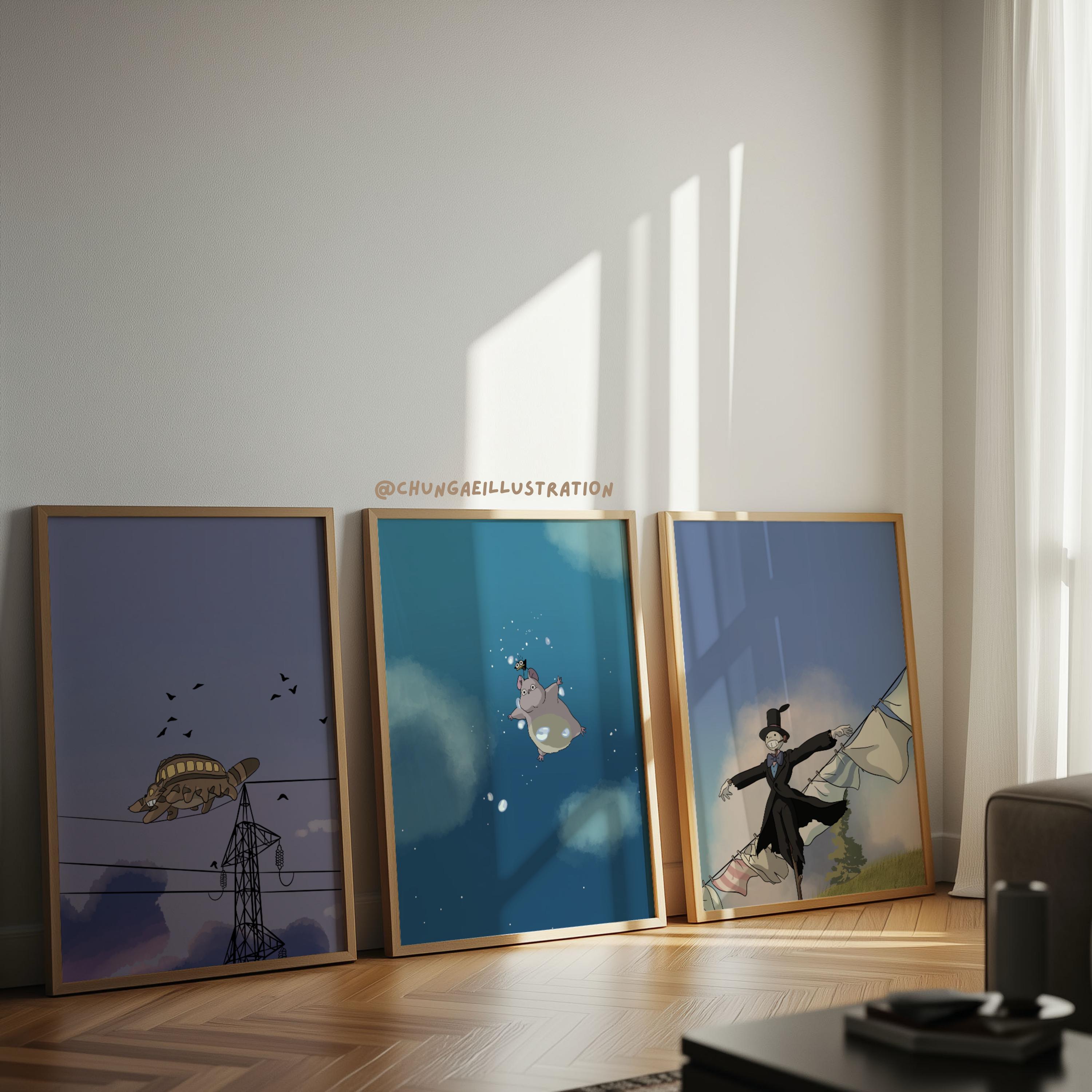 Studio ghibli poster set - Etsy 日本