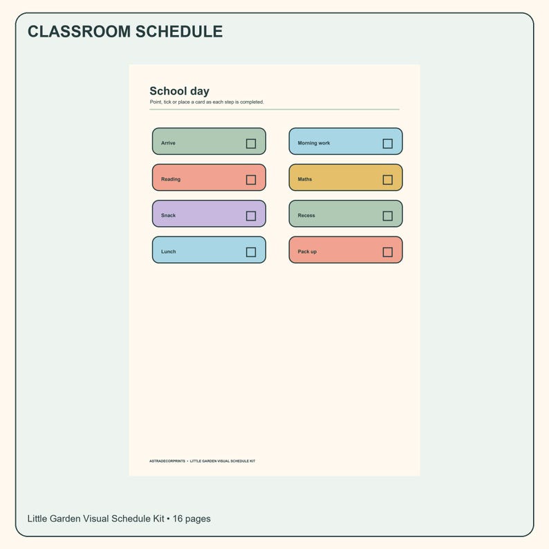 Visual Schedule for Kids, 60 Activity Cards, First Then Board ...