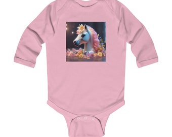 The The SparkleStride Infant Long Sleeve Bodysuit