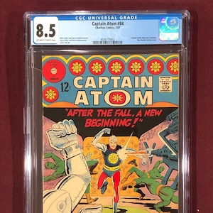 キャプテンアトム 84 CGC 8.5 スティーブ・ディッコ 1967 チャールトンコミック DC スーパーヒーロー ジャスティスリーグオブアメリカ シルバーエイジ テレビアニメ映画