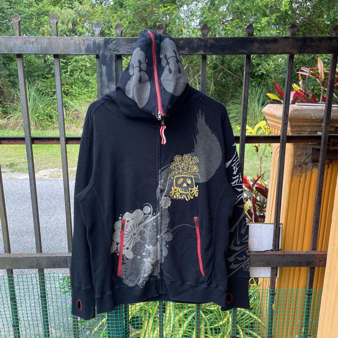 Vintage Japanese Brand Big Motive Dragon Tattoo Design Full Zipper Head vintage-japanese-brand-big-motive-dragon-tattoo-design-full-zipper-head