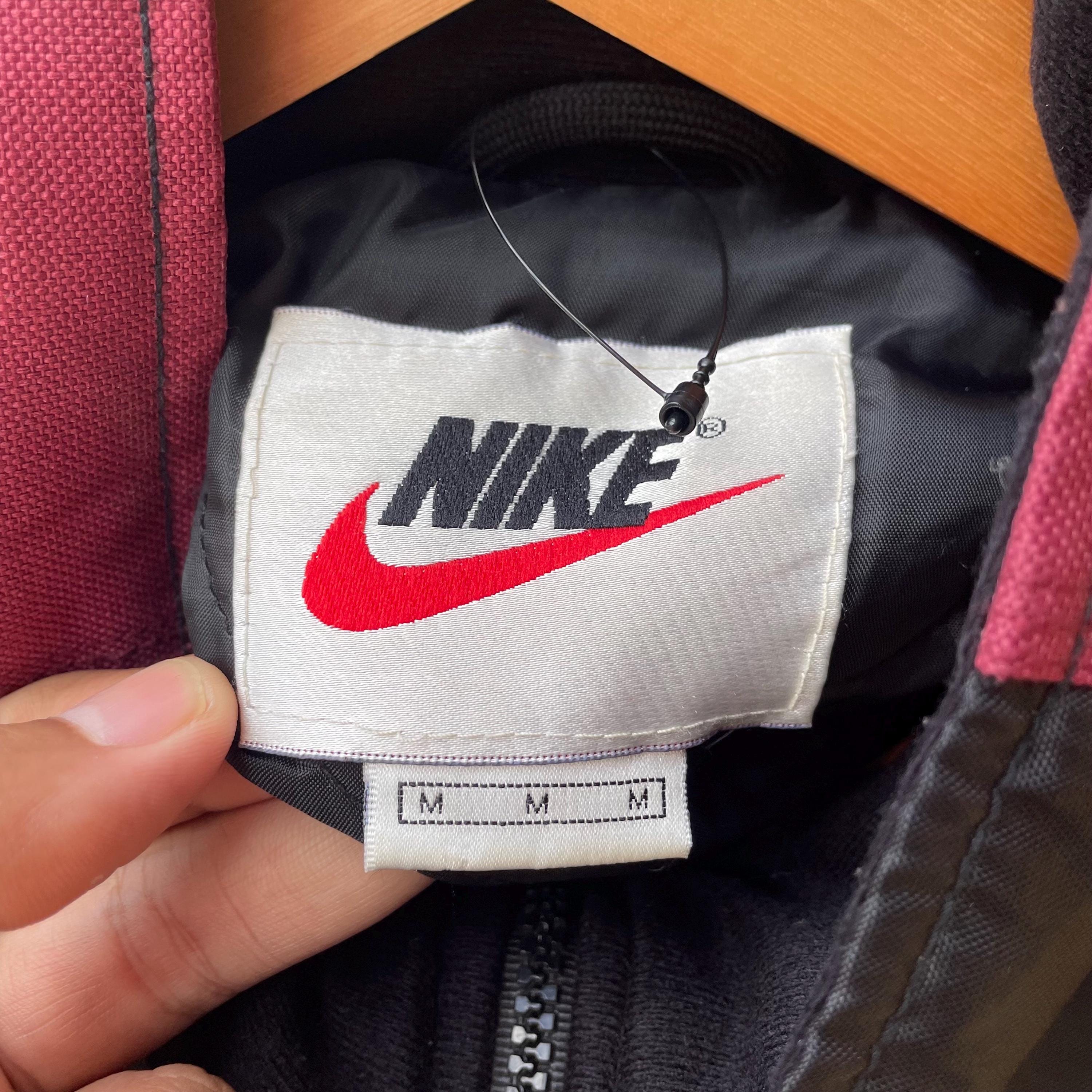 Vintage 90s Nike Embroidered Big Swoosh Logo Tapped Design Vintage 90s Nike Embroidered Big Swoosh Logo Tapped Design