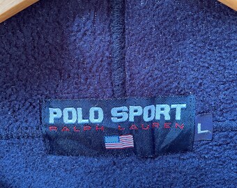 Vintage Polo Sport Ralph Lauren Embroidered USA Big Spellout Polo