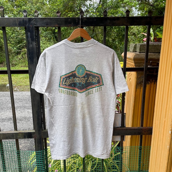 Vintage 90s Lightning Bolt Big Logo Surfboards Lightning Bolt Surf