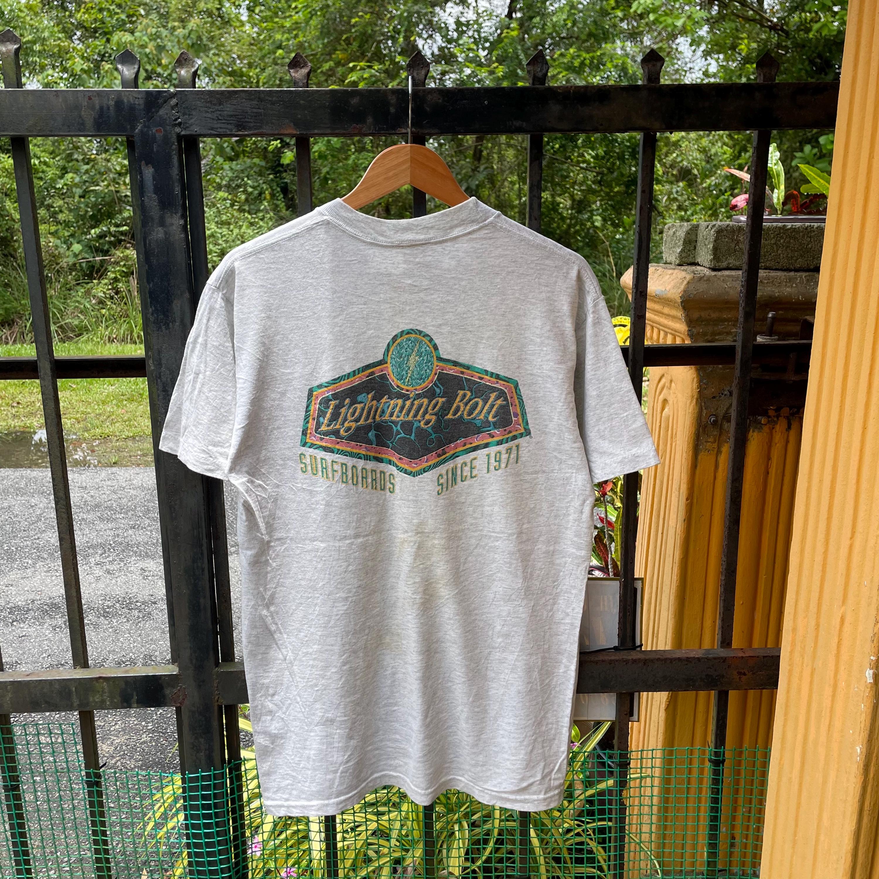 Vintage 90s Lightning Bolt Big Logo Surfboards Lightning Bolt Surf