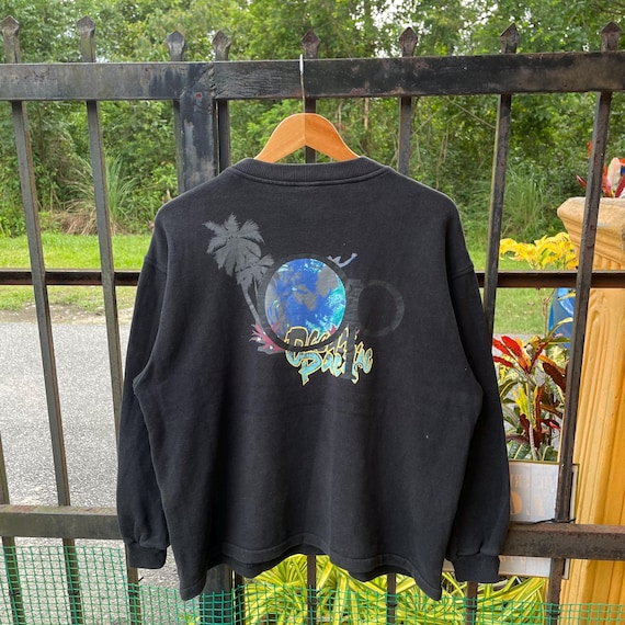 Vintage 90s Ocean Pacific Big Logo Spellout Hawaii Wave Design