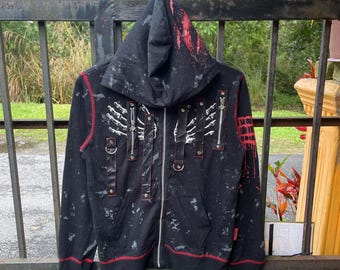 Rare Vintage Brand Mad Punks Sleeveless Cat Ear Hoodie 2000s - Etsy