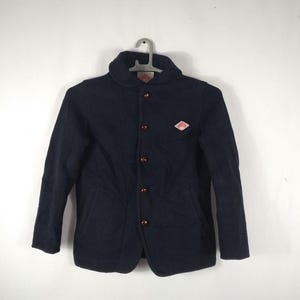 Vintage Danton De Travail Japanese Brand Duffel Coat Styles Heavy Wool Coat Heavy Jacket Wool Jacket Women Jacket Black Colour XS Size