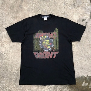 Vintage Hokuto No Ken Japanese Anime Promo Movie Tee Black Colour Large Size