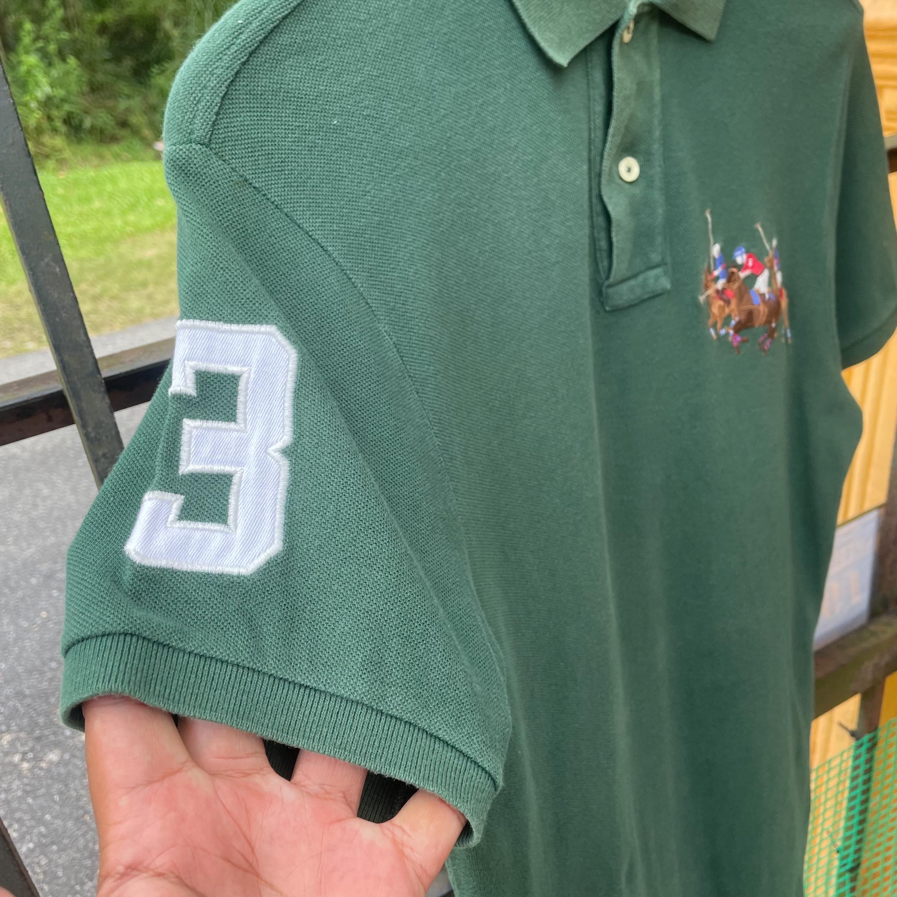 ヴィンテージ ポロ ラルフローレン 刺繍入り ビッグポニーロゴ 襟付き