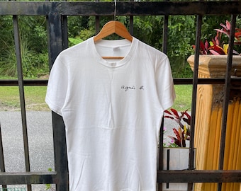 Vintage 90's Agnes B. Photo Print T-shirt - Etsy