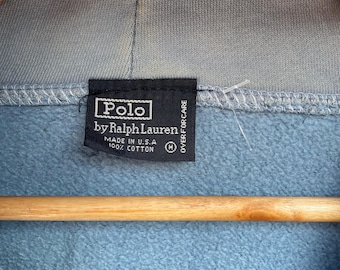 Vintage Polo Sport Ralph Lauren USA Flag Big Logo Design