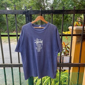 Vintage Stussy World Tour Big Logo Spellout Stussy Skateboard