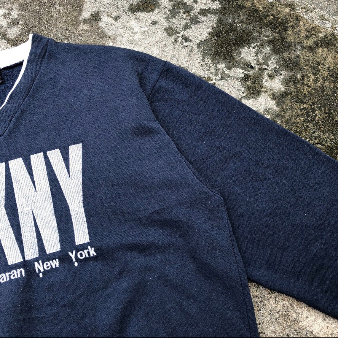 Chemise Vintage DKNY Années 90 - Logo New York Spellout, Taille M/L, Coton, Occasion Excellent état