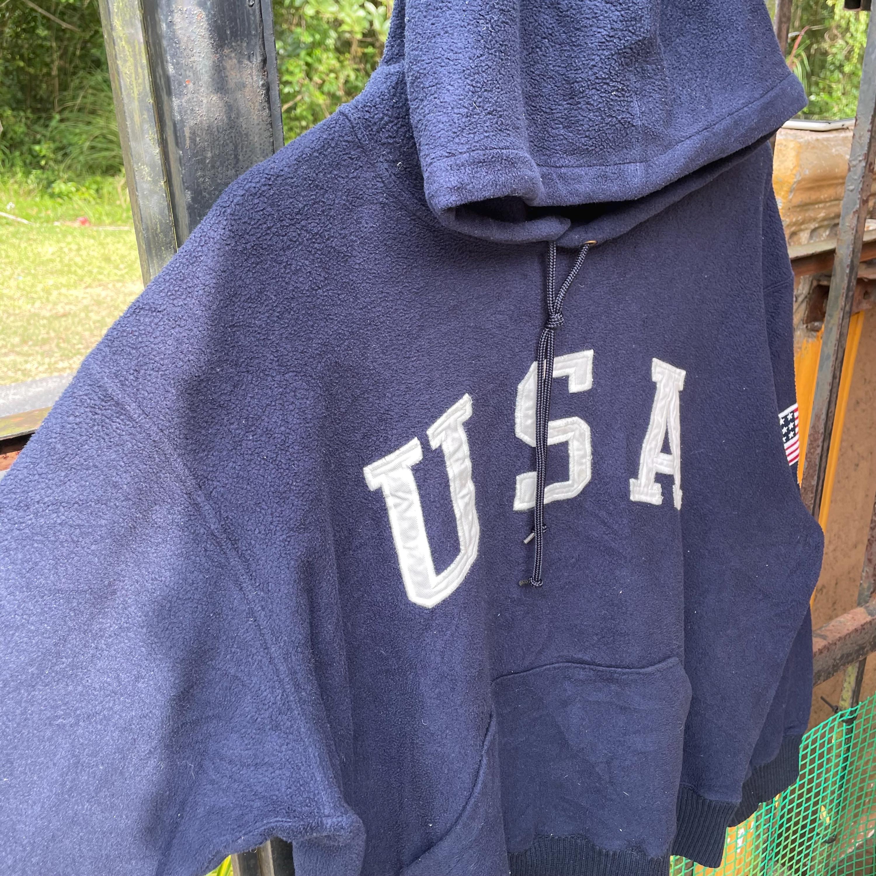 Vintage Polo Sport Ralph Lauren Embroidered USA Big Spellout Polo