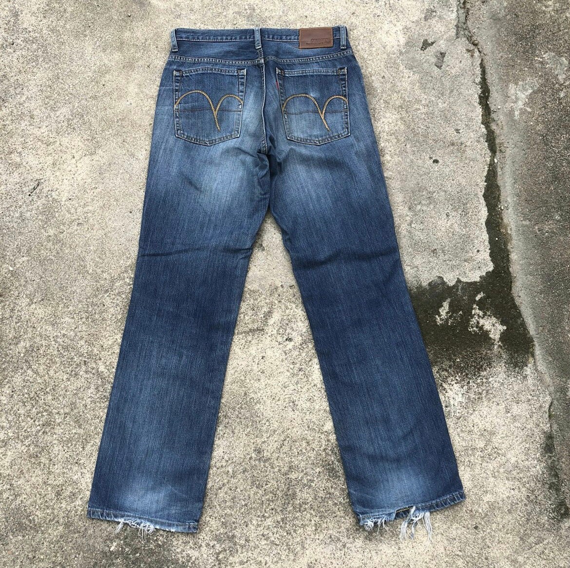 Vintage Gold Rush by Edwin Stoned Washed Ripped Distressed Denim