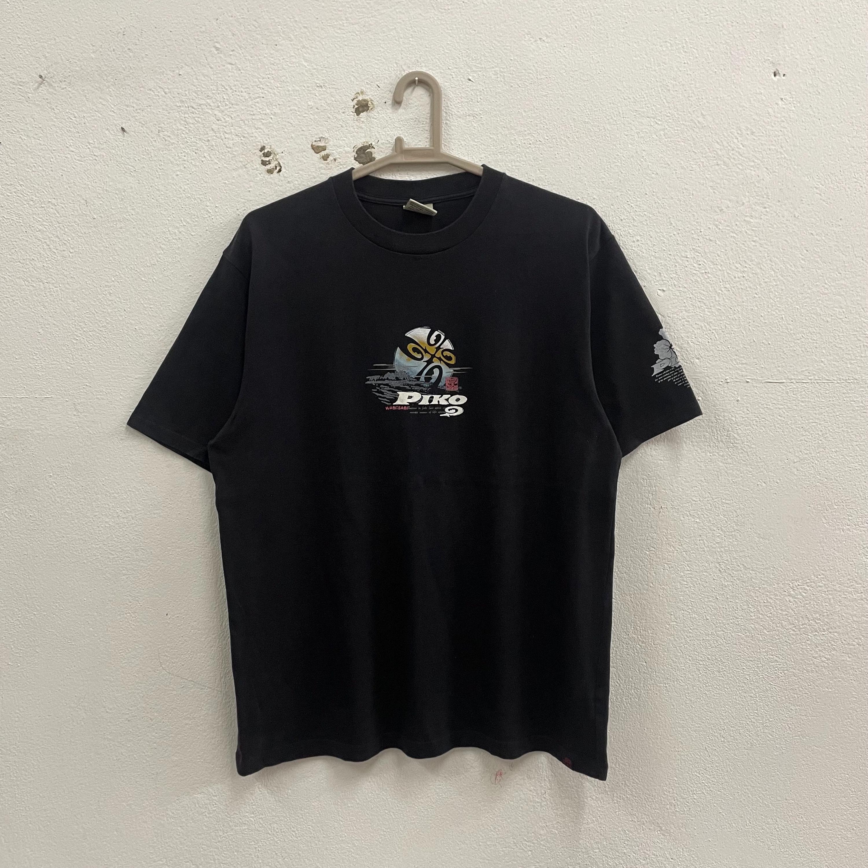 トップス   PIKO Vintage PIKO Hawaiian Longboard Surfing Air Waves Big Logo Double