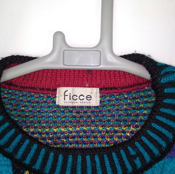 トップス vintage ficce konishgi HAND knit Size L - 1980s/90s Vintage Ficce Yoshiyuki Konishi Designer