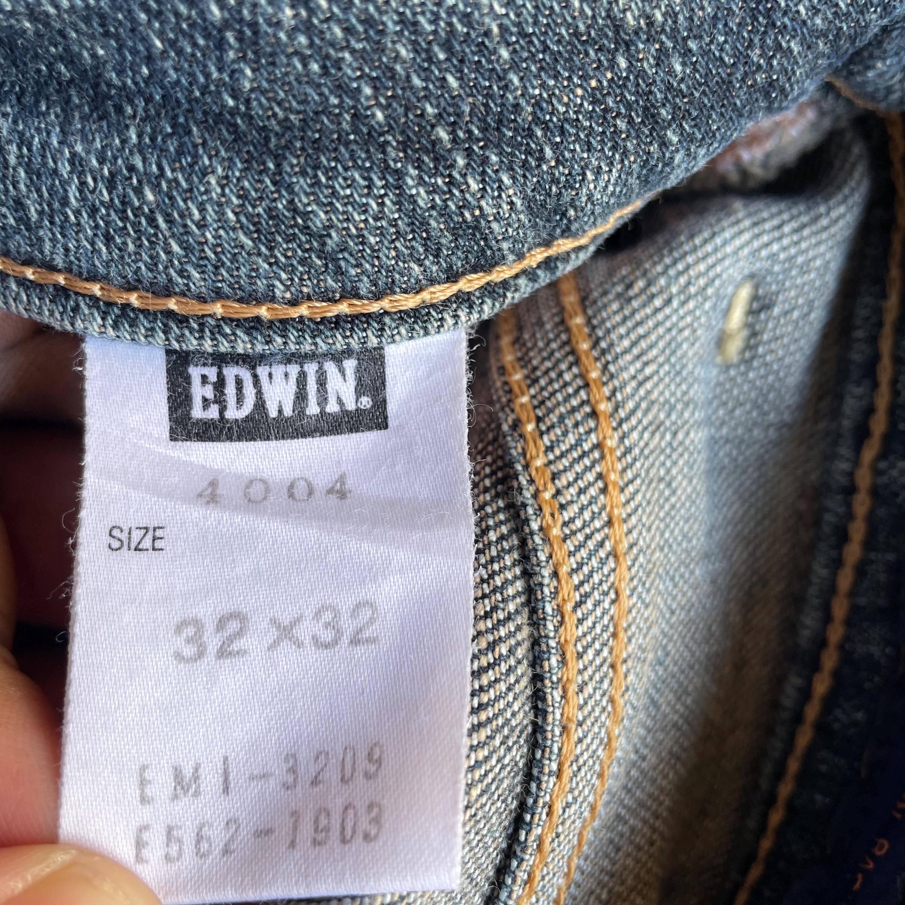 えみ Vintage Edwin 4004 Stoned Washed Design Miss Edwin Regular Fit Cut
