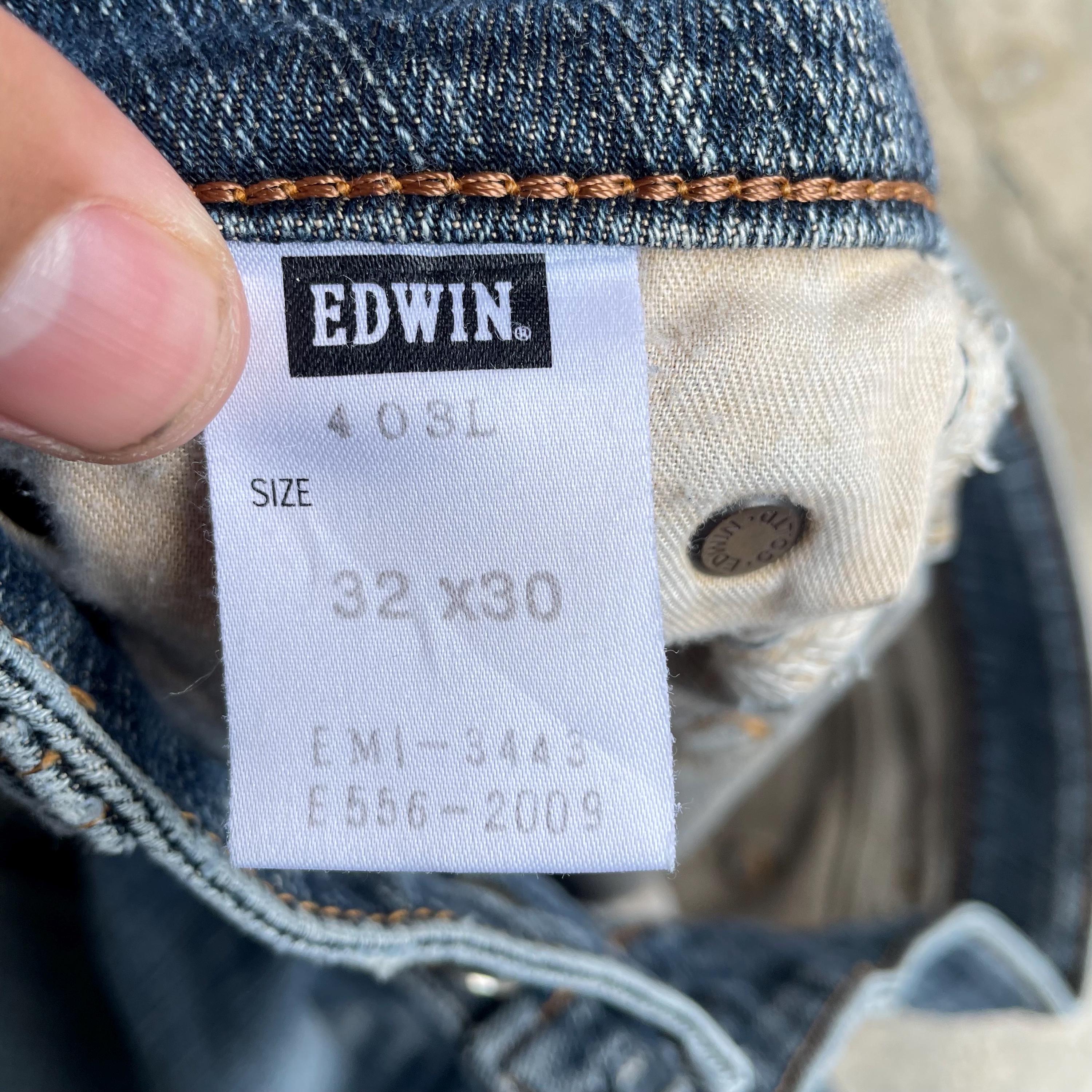 Vintage Edwin Made in Japan Stoned Washed Edwin Regular Straight 