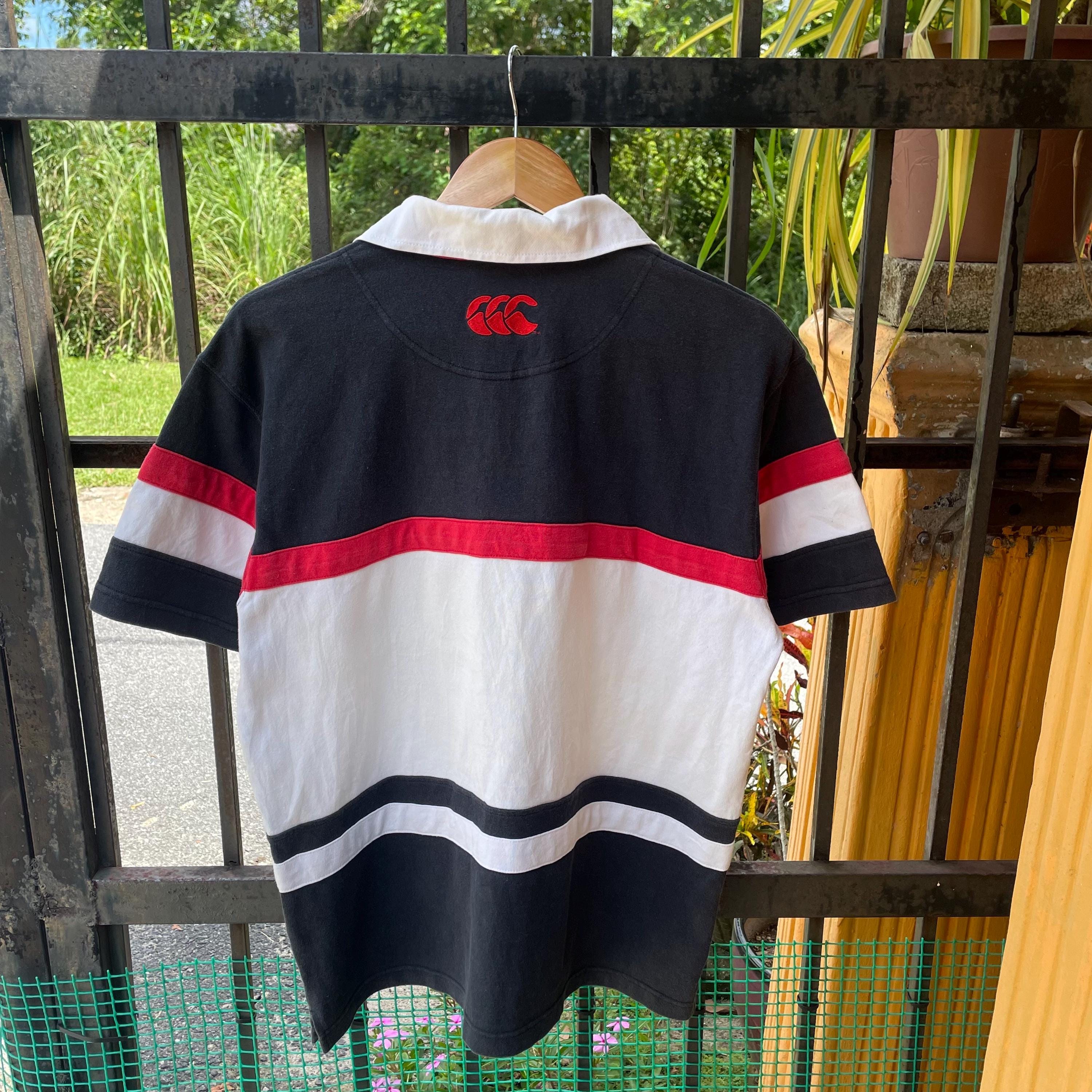 Vintage Canterbury Haka Warcry Embroidered Spellout Big Logo