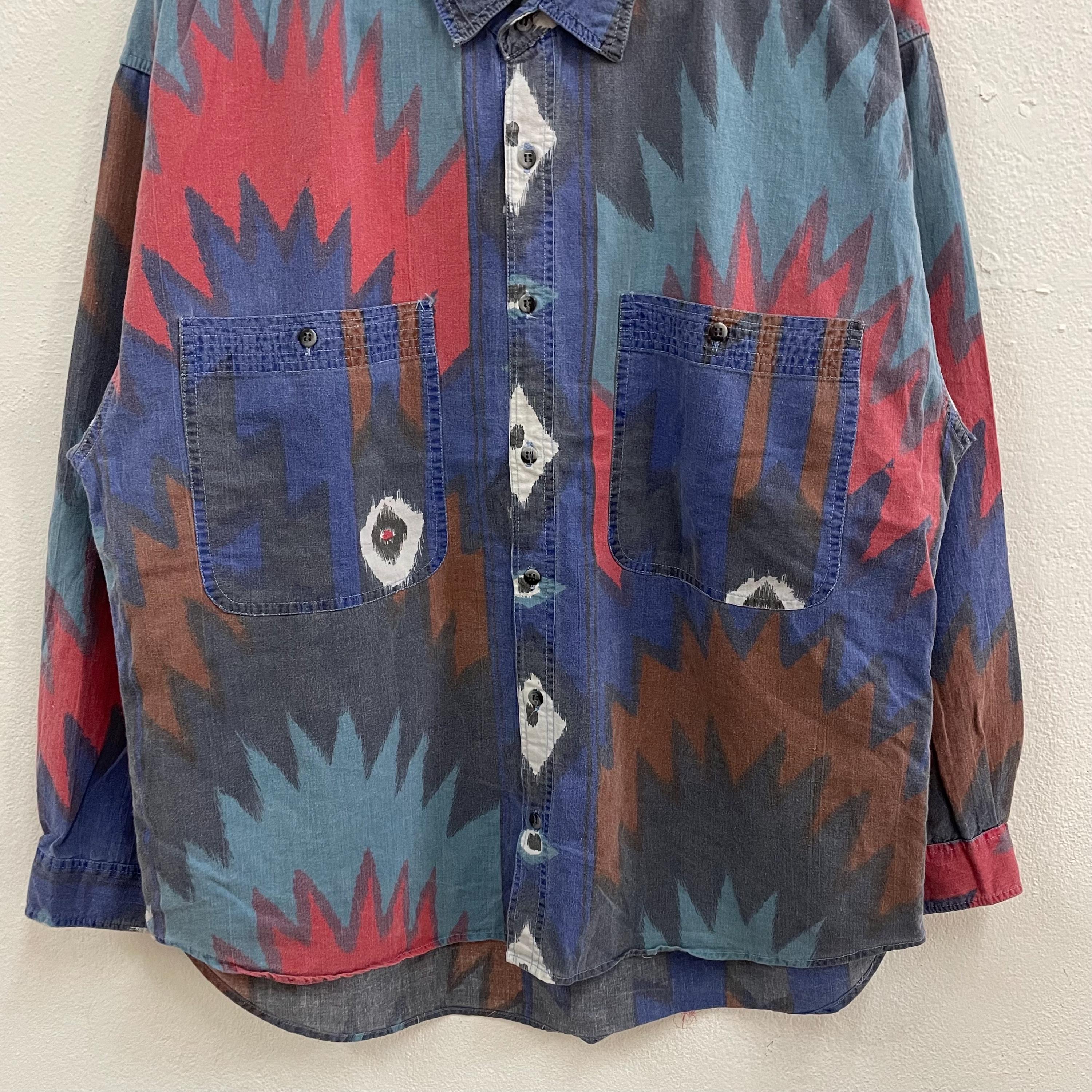 Vintage Retro Multicolour Motive Native Navajo Design Aztec