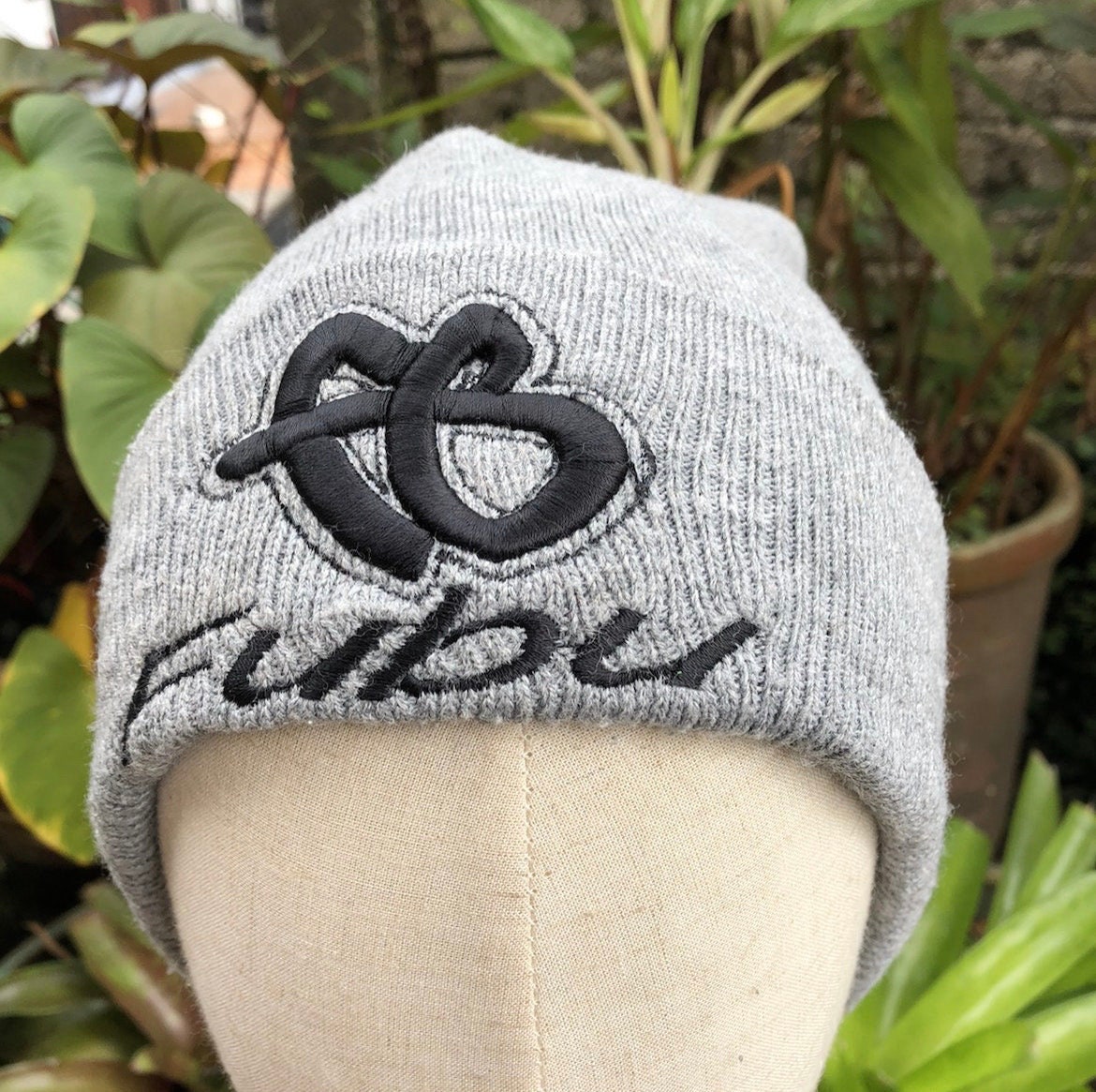 帽子 have a good time x BUDDHA MAFIA BEANIE Vintage Fubu Japanese Brand Embroidered Big Spellout Beanie