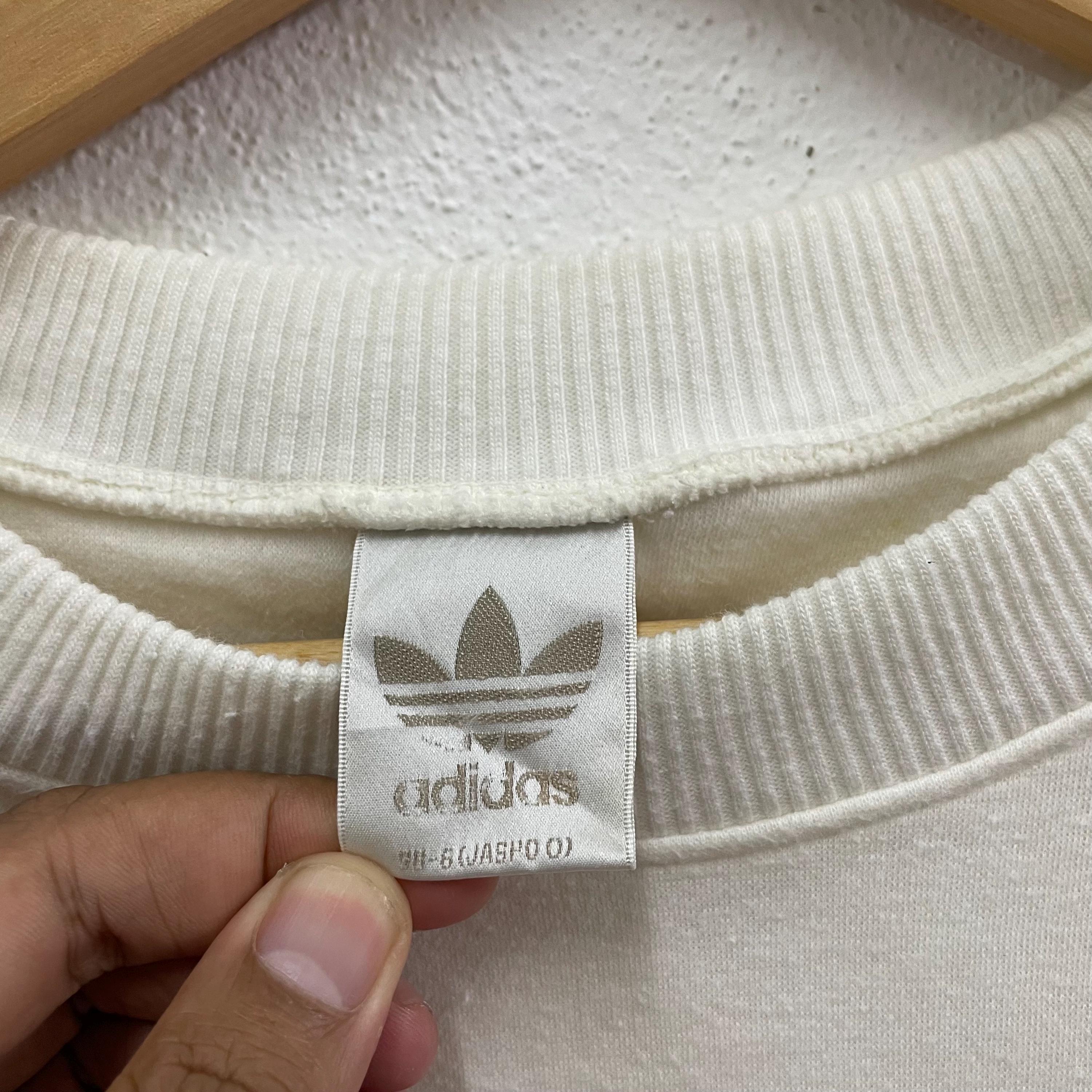Vintage Adidas Embroidered Big Logo Multicolour Spellout Crewneck 